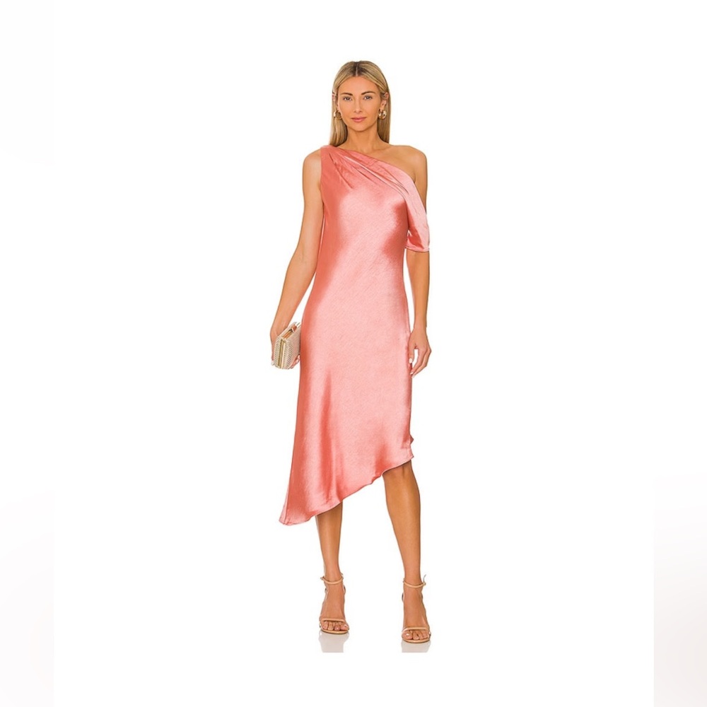 Line & Dot Este Midi Dress in Sienna color- size XS
